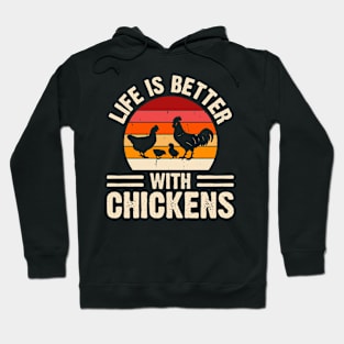 Life Is Better With Chickens  T Shirt For Women Men Hoodie
